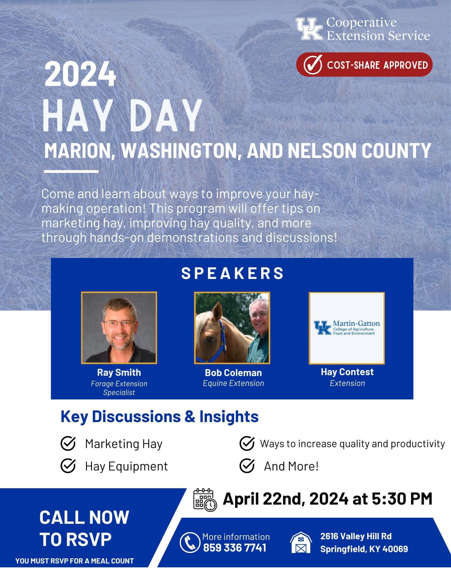 2024 Hay Day Marion, Washington, & Nelson County Marion County